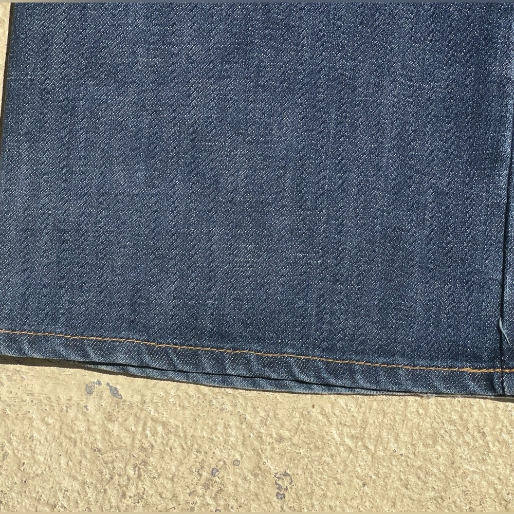 GAP Embroidered Dark Wash Flare Jeans with Floral Accent Size 16 EUC - Picture 14 of 15
